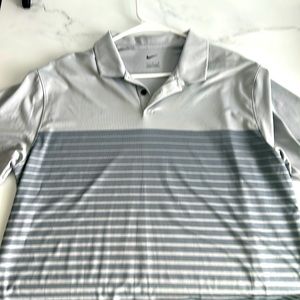 Men’s 2-tone Grey Nike Golf Shirt. Mint. Size Large. Endorsed. Silky and soft!